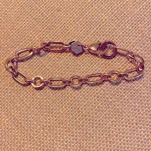 Origami Owl Dangle Bracelet Rose Gold 7"